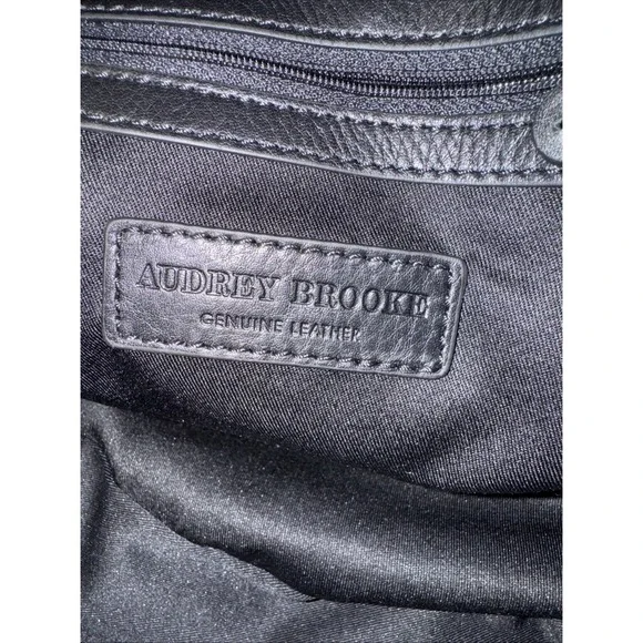 Audrey Brooks Leopard Skin/black Leather Purse New With Tags - Picture 11 of 16